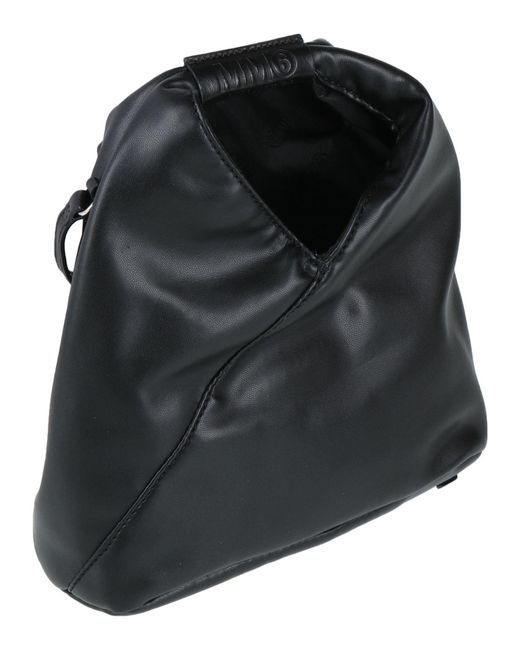 MM6 by Maison Margiela Black Cross-Body Bag Polyurethane, Cotton, Polyester, Bovine Leather