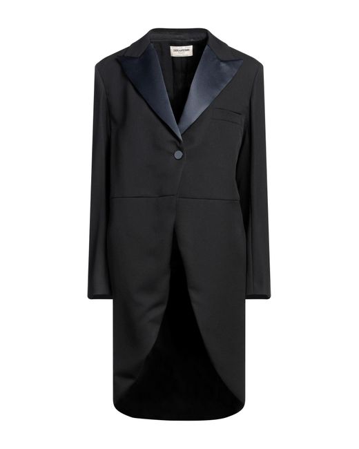 Zadig & Voltaire Black Overcoat & Trench Coat