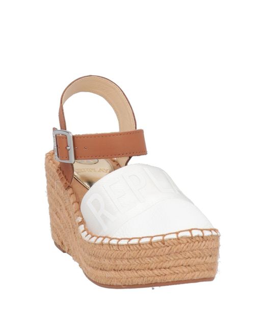 Replay White Espadrilles