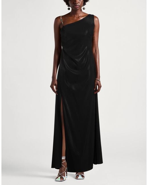 Siste's Black Maxi Dress Polyester, Elastane
