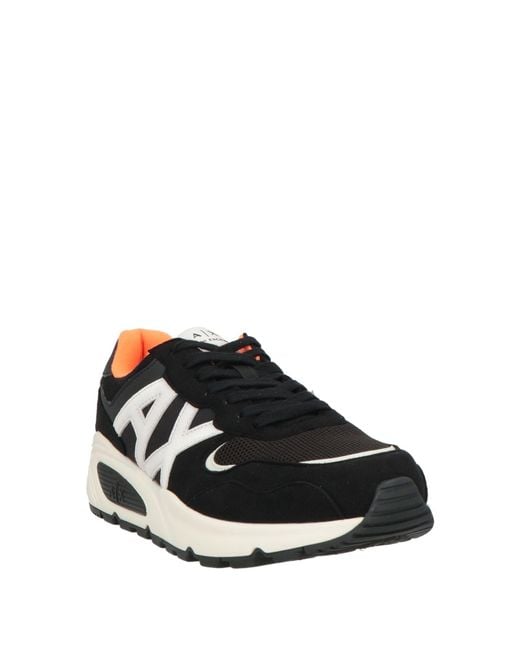 ARMANI EXCHANGE Black Trainers for men