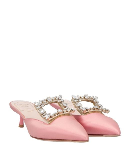 Roger Vivier Pink Mules & Clogs