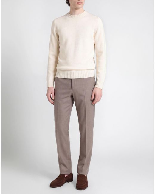 FILIPPO DE LAURENTIIS White Sweater Merino Wool, Cashmere for men
