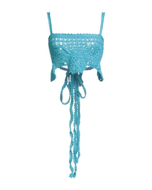 Top Alanui en coloris Blue