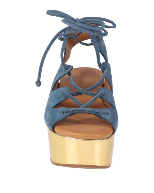 See By Chloé Blue Azure Sandals Leather