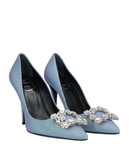 Roger Vivier Blue Pumps Leather