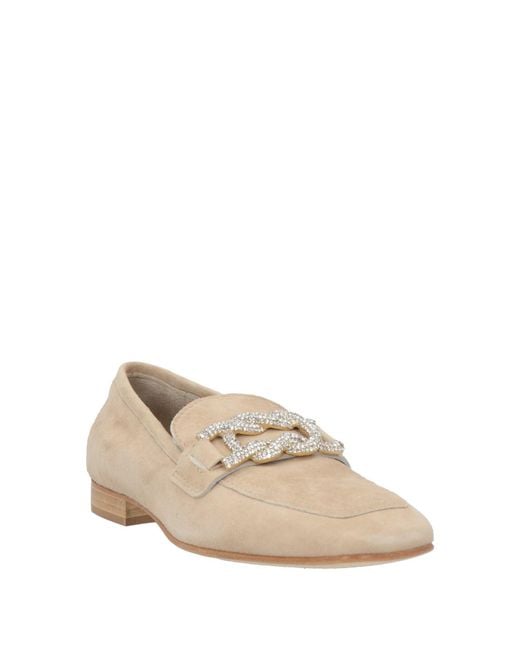 Baldinini Natural Loafers Leather