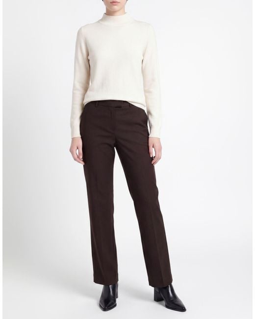 Jijil Brown Pants Polyester, Viscose, Elastane