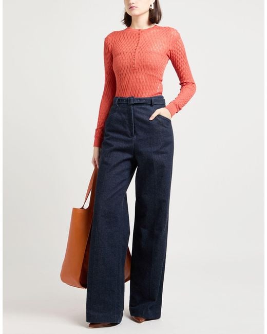 MAX&Co. Red Sweater Viscose, Polyamide
