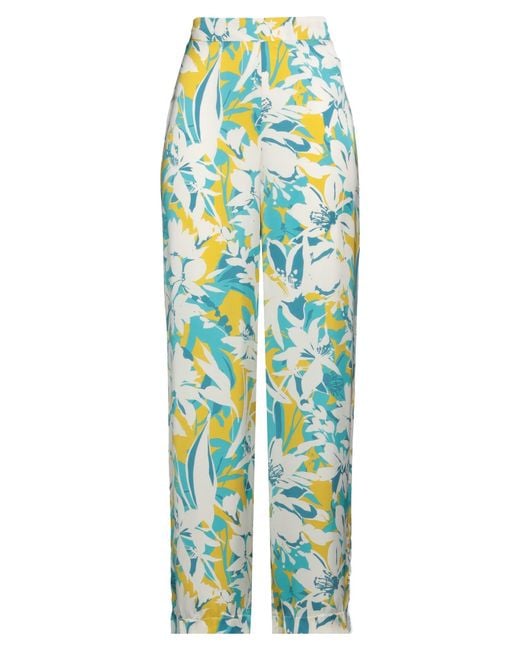 Caractere Blue Pants Polyester
