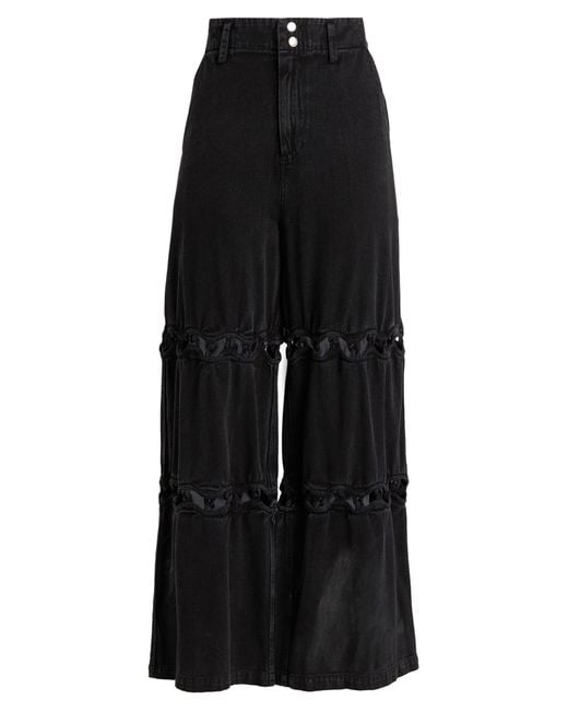 Pantalon En Jean Sea en coloris Black