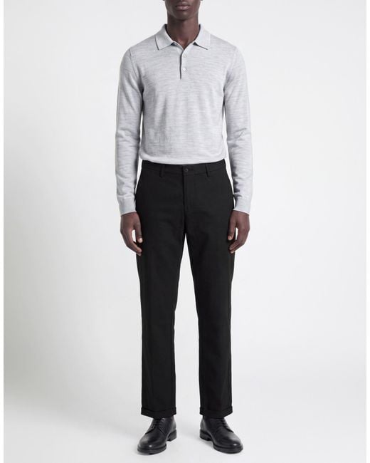 RE_HASH Black Pants Cotton, Modal, Elastane for men
