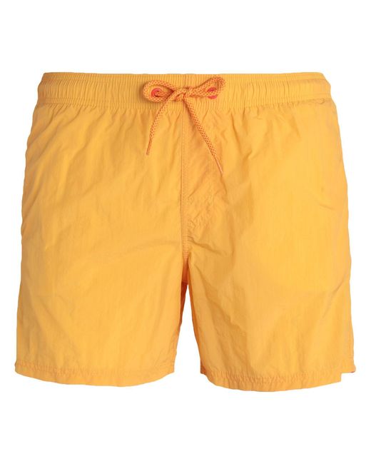 Sundek Orange Swim Trunks for men