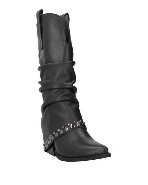 Ovyè Black Boot Calfskin