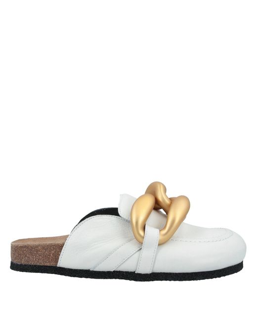 Bervicato White Mules & Clogs