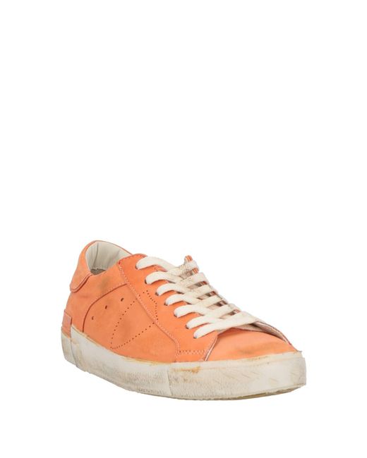 Philippe Model Orange Trainers for men