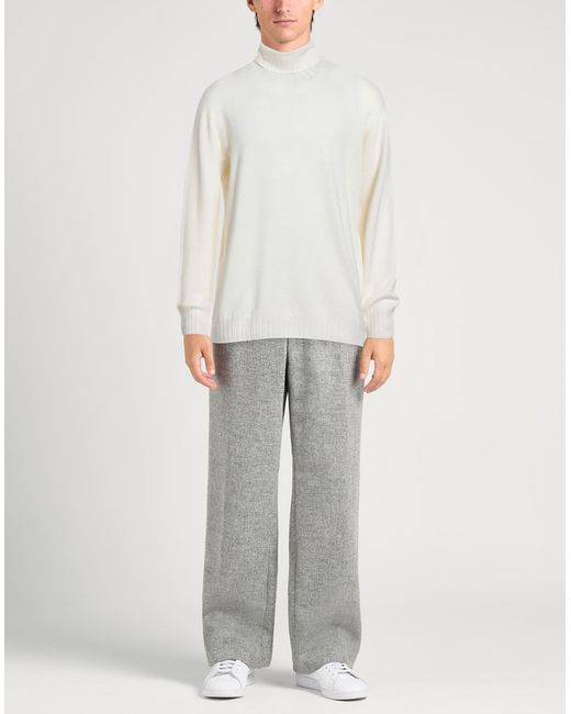 SEVENTY VENEZIA White Turtleneck Virgin Wool for men