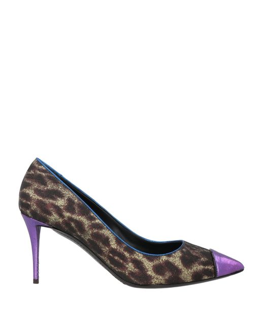 Giuseppe Zanotti Metallic Pumps Textile Fibers