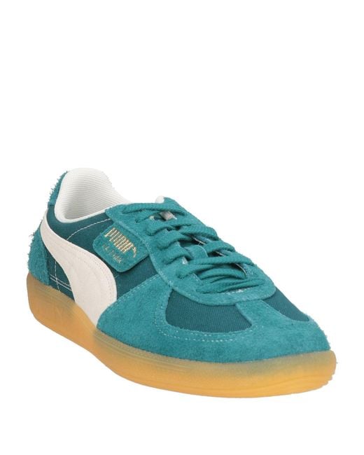 PUMA Blue Palermo Vintage Deep Sneakers Textile Fibers for men