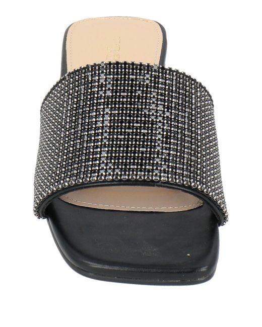 Tosca Blu Black Sandals Textile Fibers