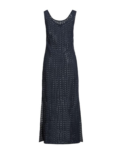 KENZO Blue Maxi Dress Viscose, Polyamide