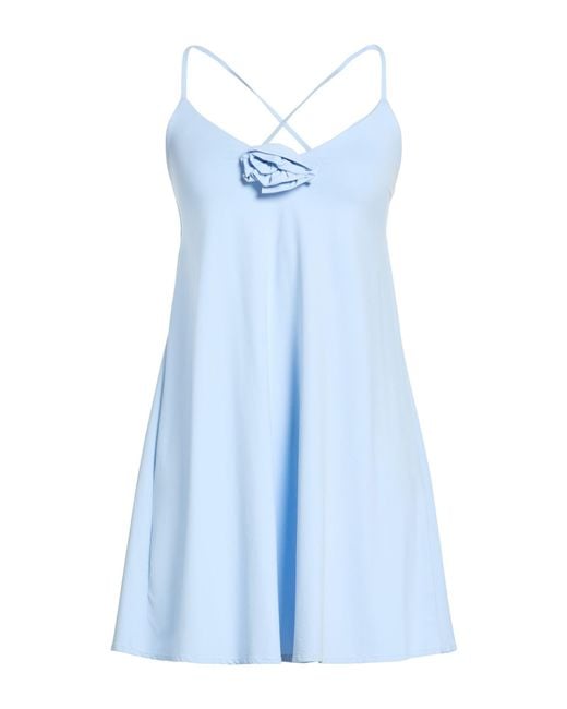 Fisico Blue Mini Dress Polyamide, Elastane