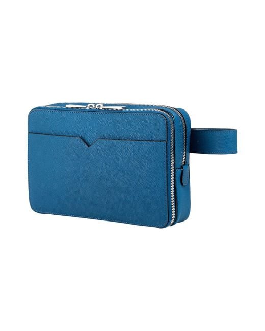 Marsupio di Valextra in Blue da Uomo