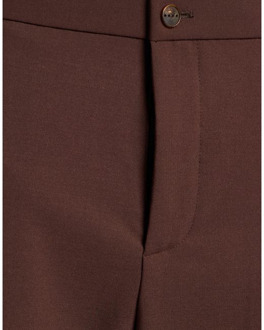 Antonelli Brown Pants Polyester, Virgin Wool, Elastane