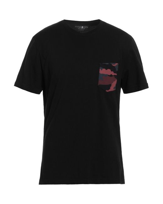 Hydrogen Black T-shirt for men