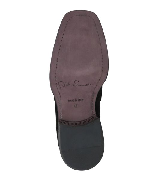 MICH SIMON Black Loafers Leather for men