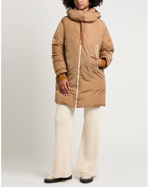 Alysi Natural Chocolat Camel Puffer Polyamide, Cotton, Elastane, Polyester