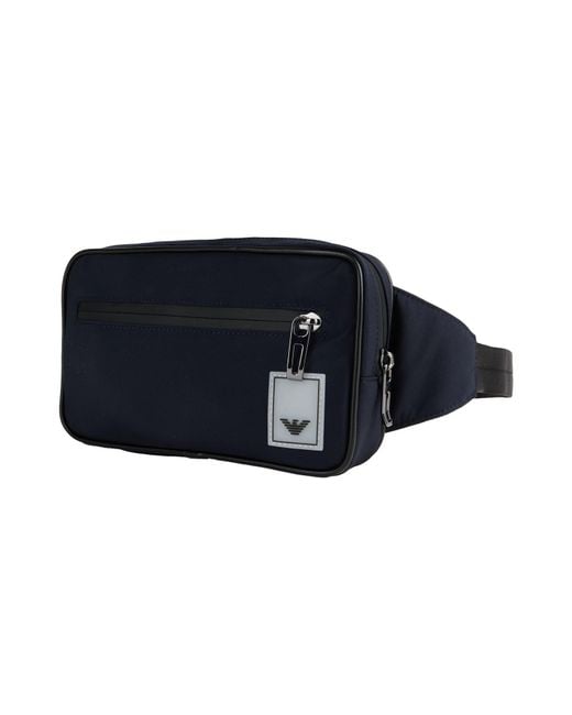 Emporio Armani Blue Belt Bags for men