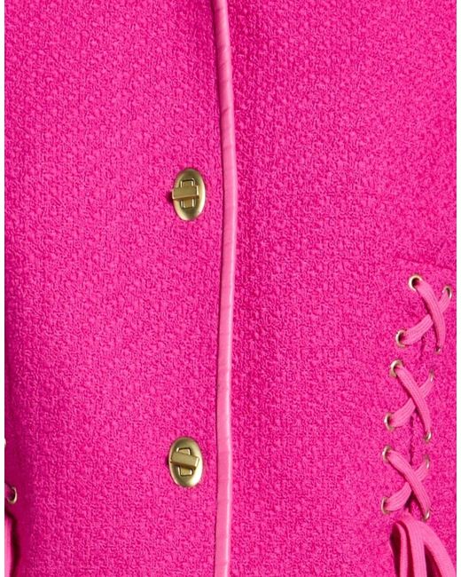 Moschino Couture Jacket Virgin Wool in Pink | Lyst