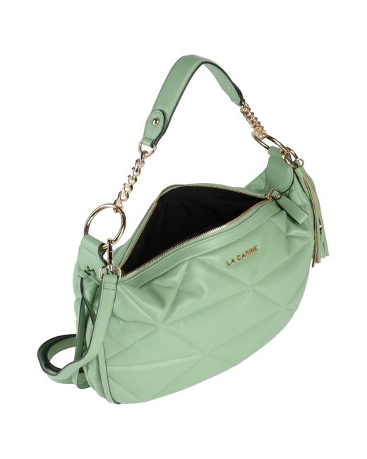 La Carrie Green Light Handbag Textile Fibers