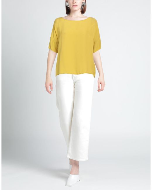 ALESSIA SANTI Yellow Top Viscose