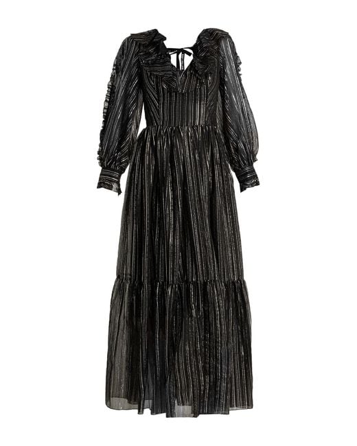 Frankie Morello Black Maxi Dress
