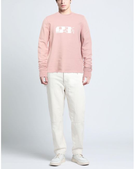 Rick Owens Pink Sweatshirt for men