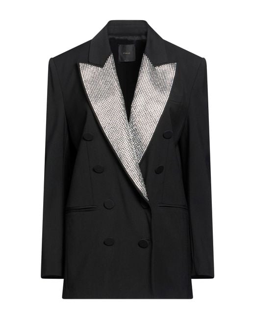 Pinko Black Blazer Viloft, Wool, Elastane