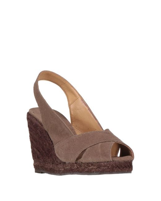 Castaner Brown Espadrilles Textile Fibers