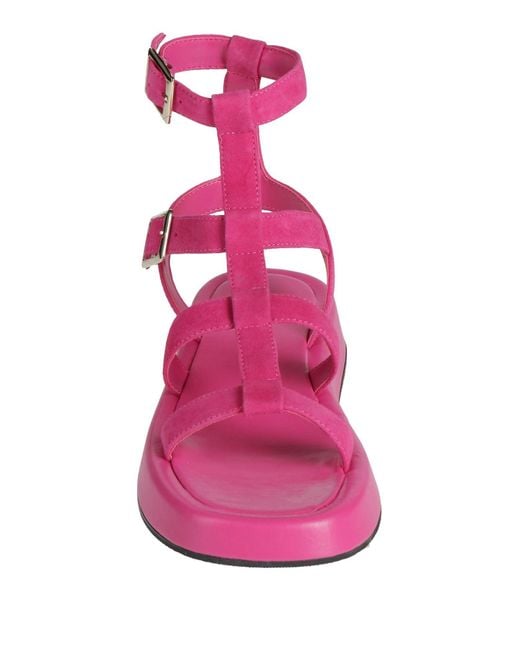 Manila Grace Pink Sandals Leather