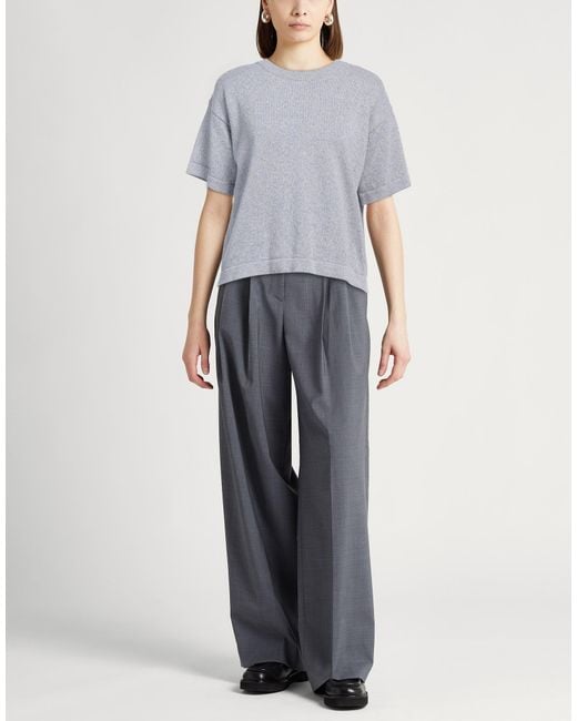 Fedeli Gray Sweater Cotton, Linen