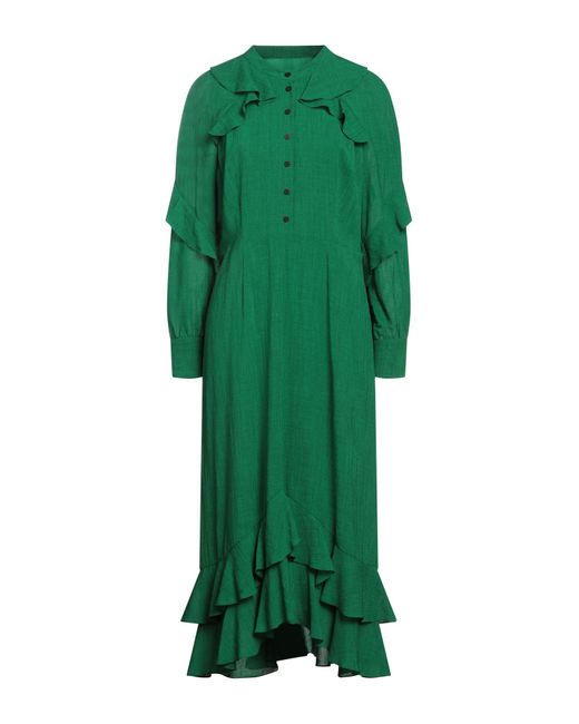 Cefinn Midi Dress in Green | Lyst