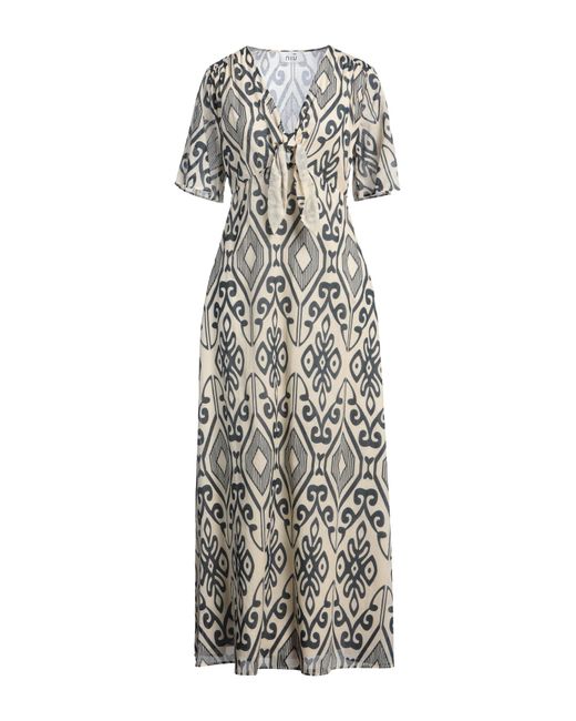 Niu White Ivory Maxi Dress Cotton