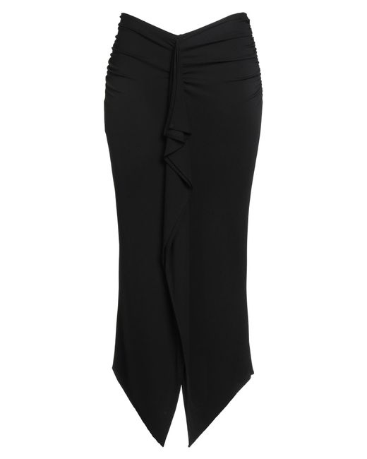 Pinko Black Maxi Skirt Viscose, Elastane