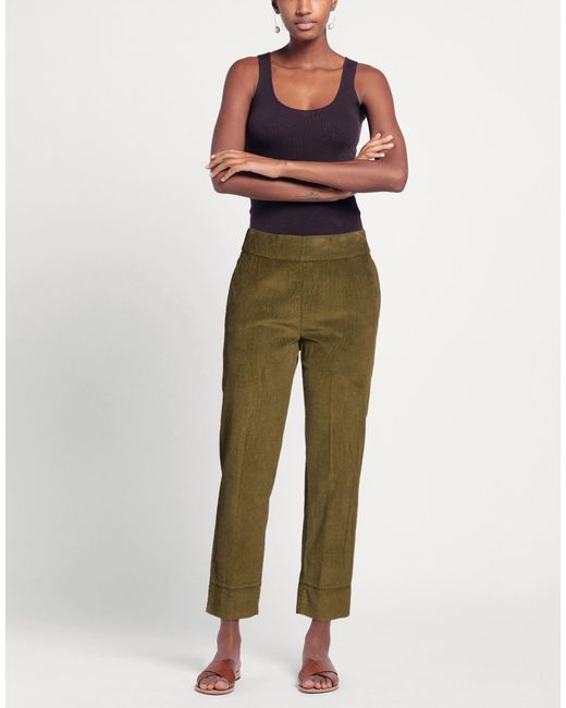 ALESSIA SANTI Green Pants Cotton, Viscose