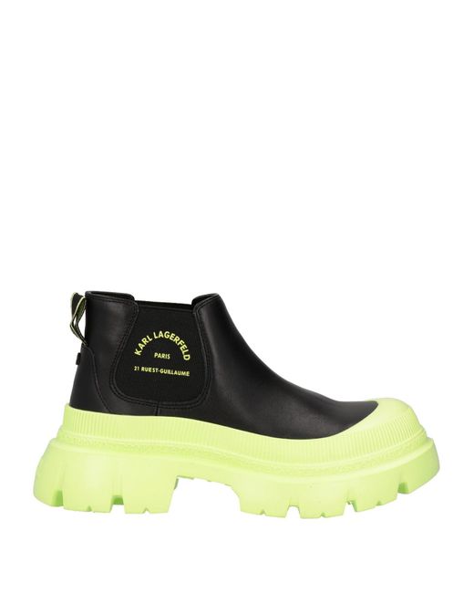 Karl Lagerfeld Yellow Ankle Boots
