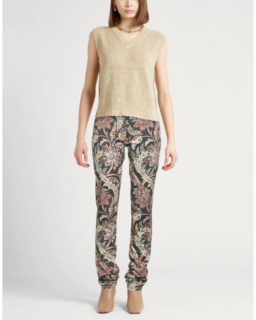 Etro Gray Jeans Cotton, Elastane