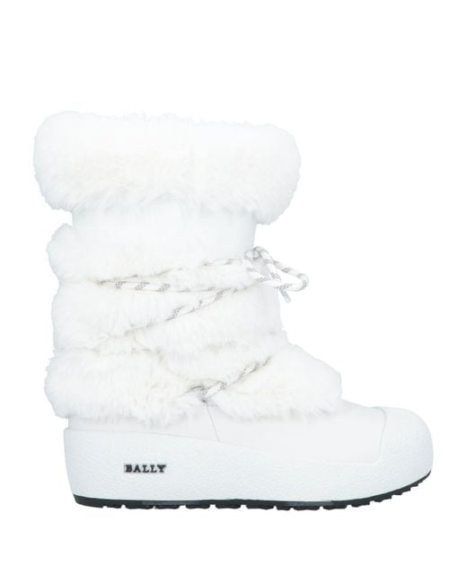 Bally White Ankle Boots