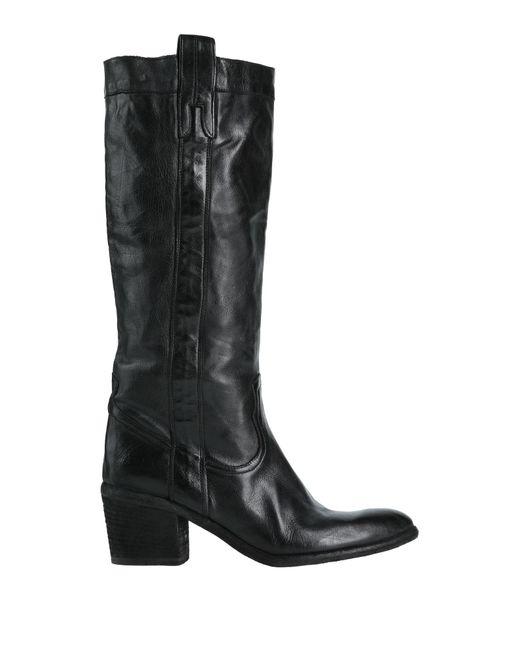 Fauzian Jeunesse Leather Knee Boots in Black | Lyst