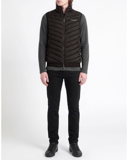 ARMANI EXCHANGE Black Military Vest Polyamide for men